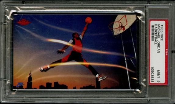 1985 Nike Michael Jordan Basketball “Rookie” Card – PSA MINT 9 